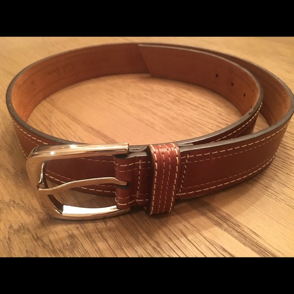 cole haan cognac belt